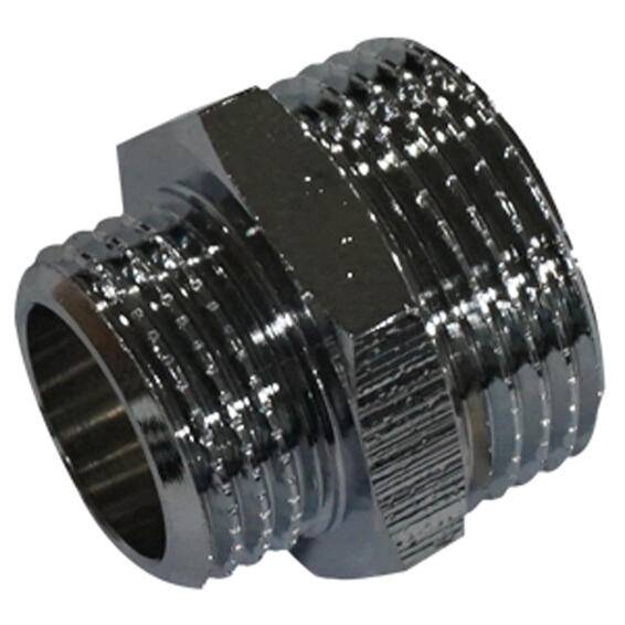SCREWED NIPPLE RED/INC BRASS MM1/4