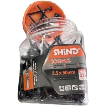 Shind Black 3.5x50mm Screws About 225-Piece
