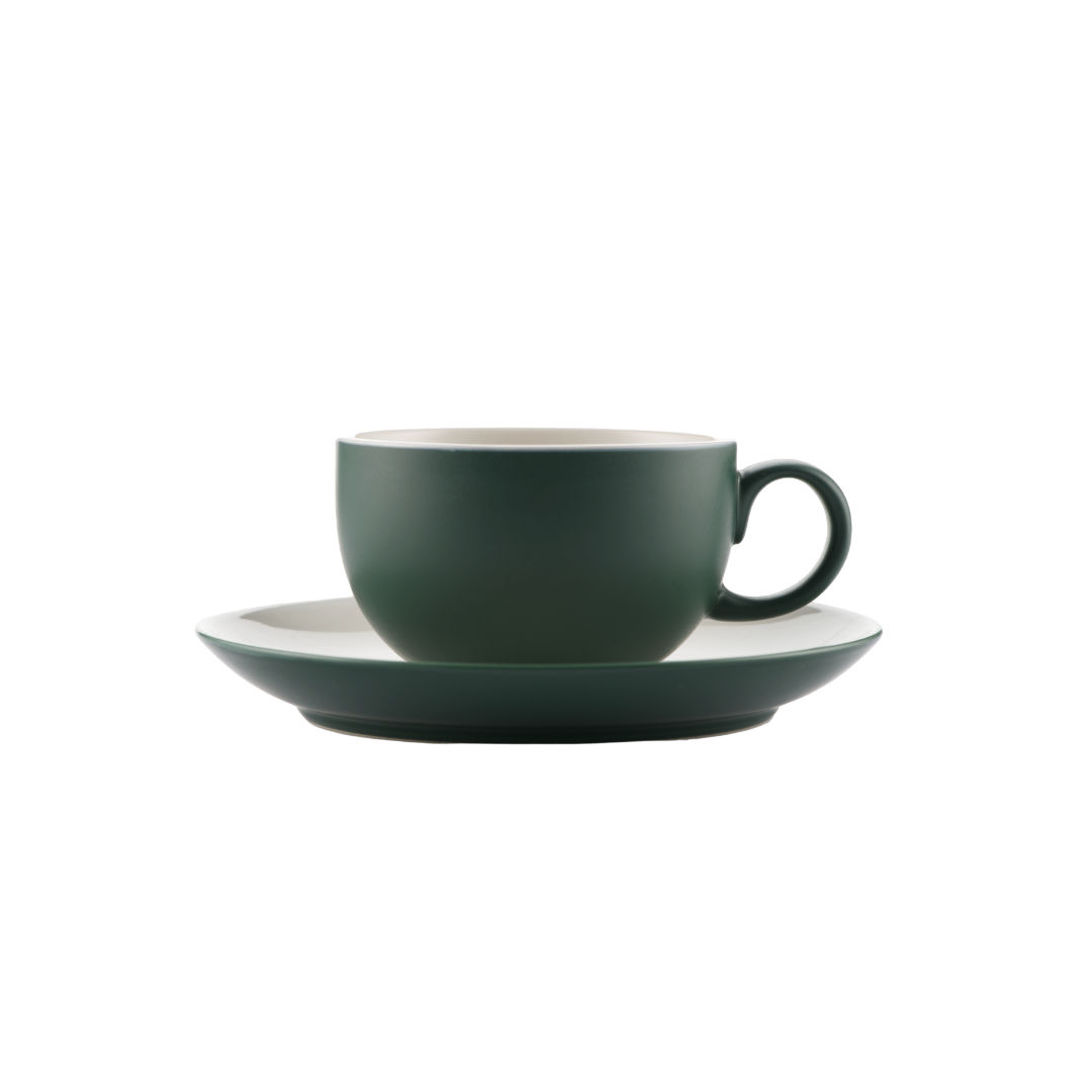 OMADA - Armonia Green Cup & Saucer Set of 4