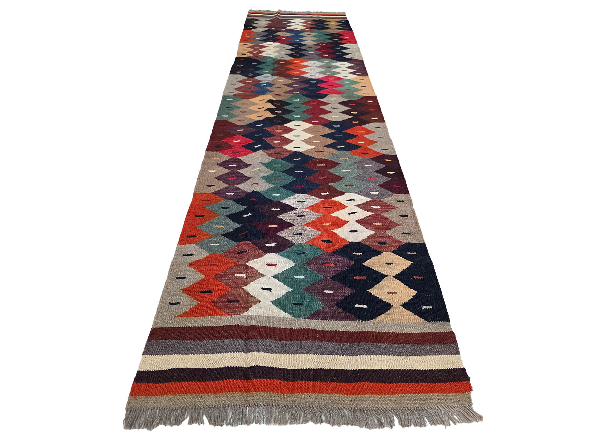 Stunning Afghan Choubi Kilim Runner 292 x 82 CM