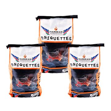 Namibian Hardwood Briquettes Bundle - 3 X 4kg