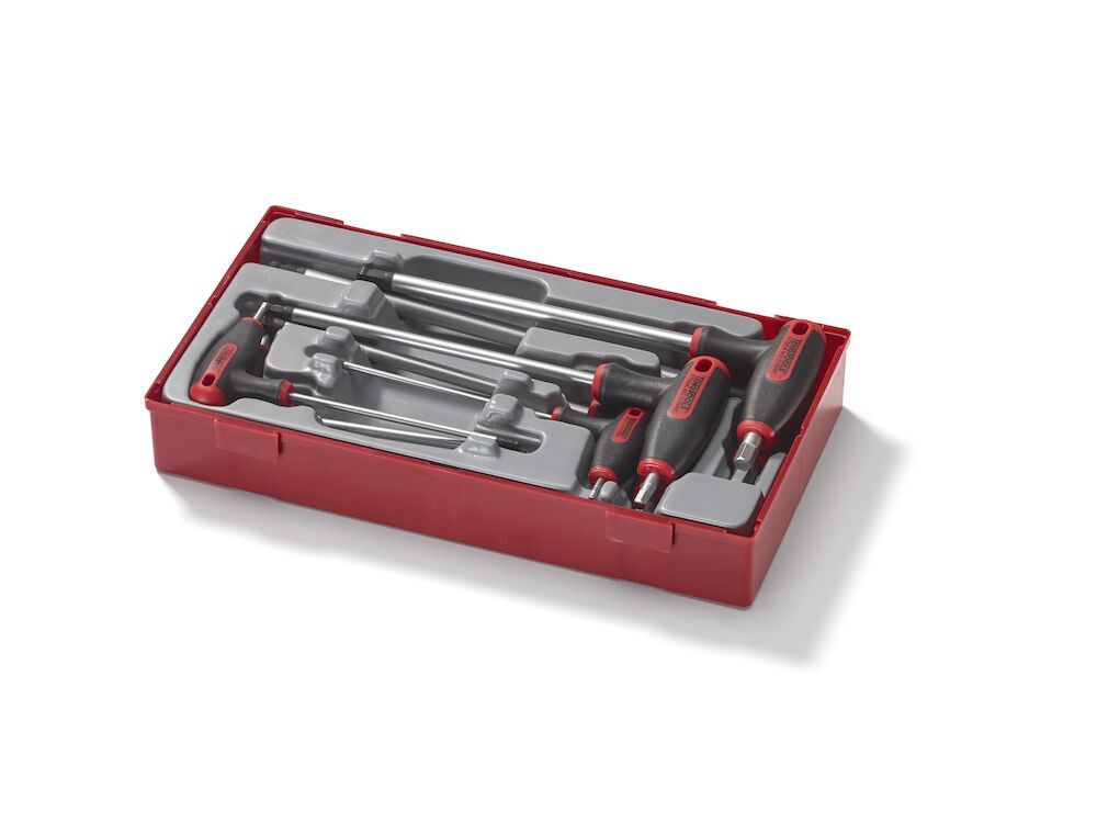 7PC T Handle Hex Key Tray