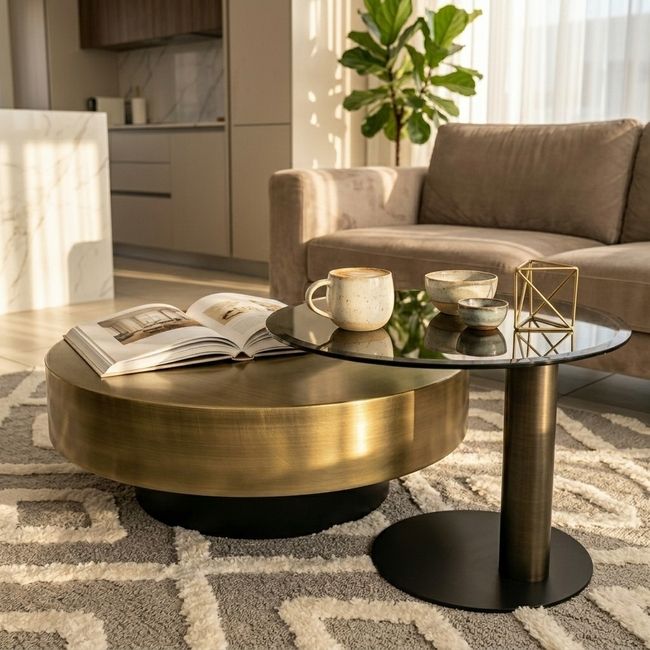 KC FURN - Cadence Modern Nesting Coffee Table