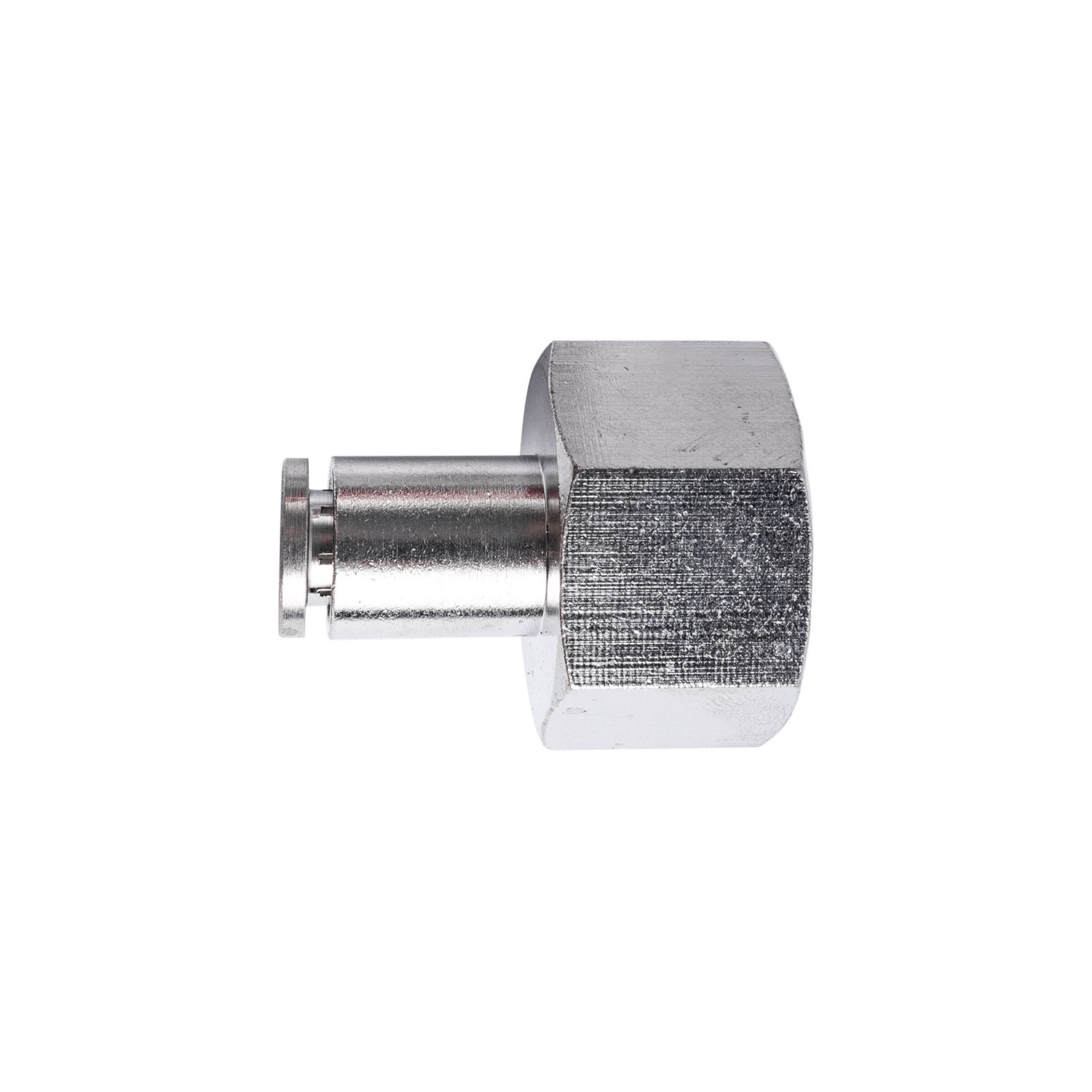 Metal Pu Fitting Straight 6Mm 1/2" F