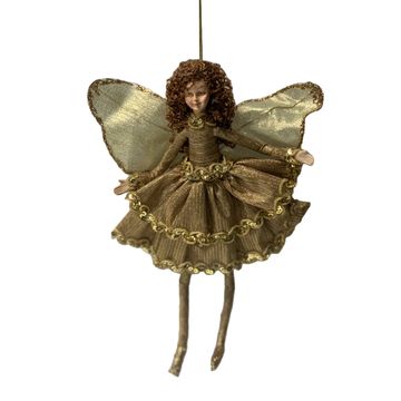 FAIRY WITH DARK GOLD DRESS 32CM