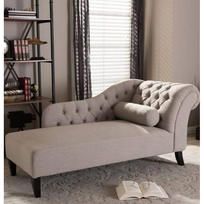 Benjamin Chaise Longue -Beige -Velvet