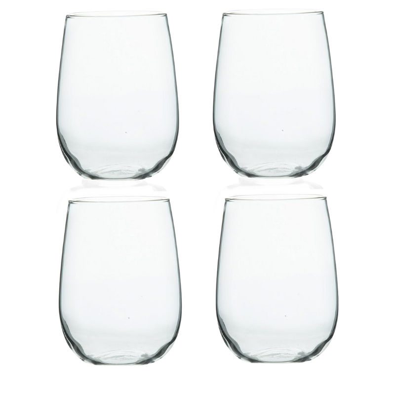 Borgonovo Ducale Stemless Glass 4 Piece Set  490ml