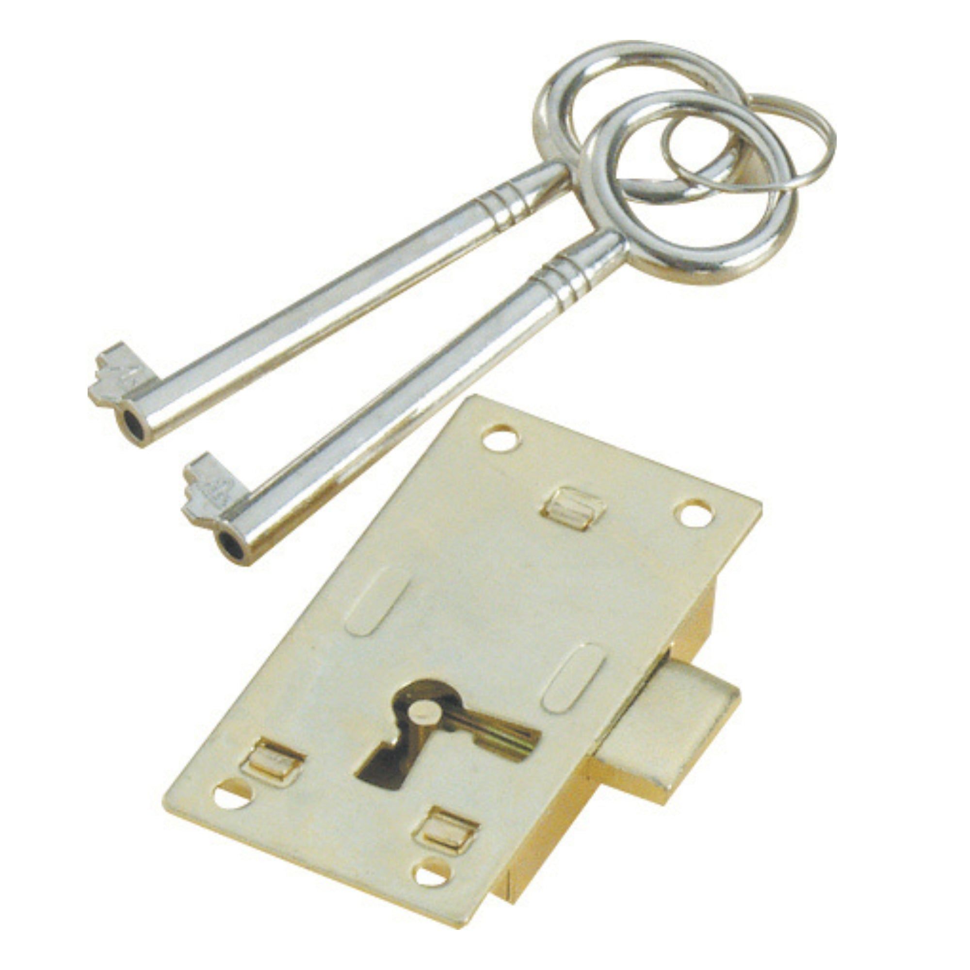 ROCO Cupboard Lock With 2 Keys 64mm