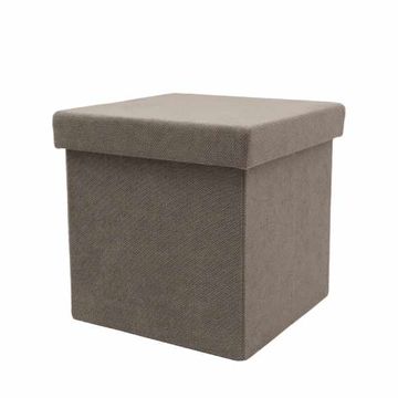 Everfurn Amara Square Ottoman With Storage Compartment