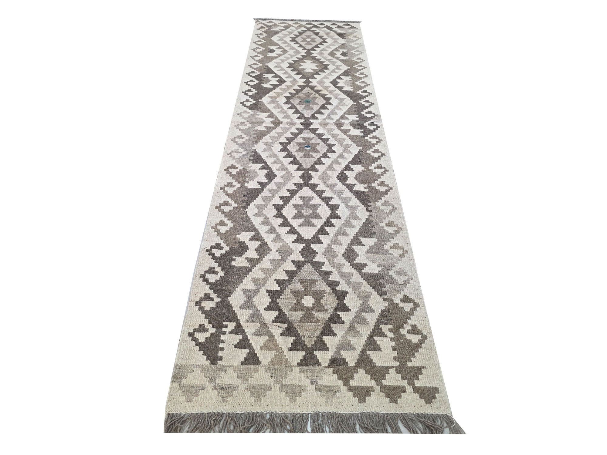 Stunning Handwoven Natural Kilim 245 x 67 cm