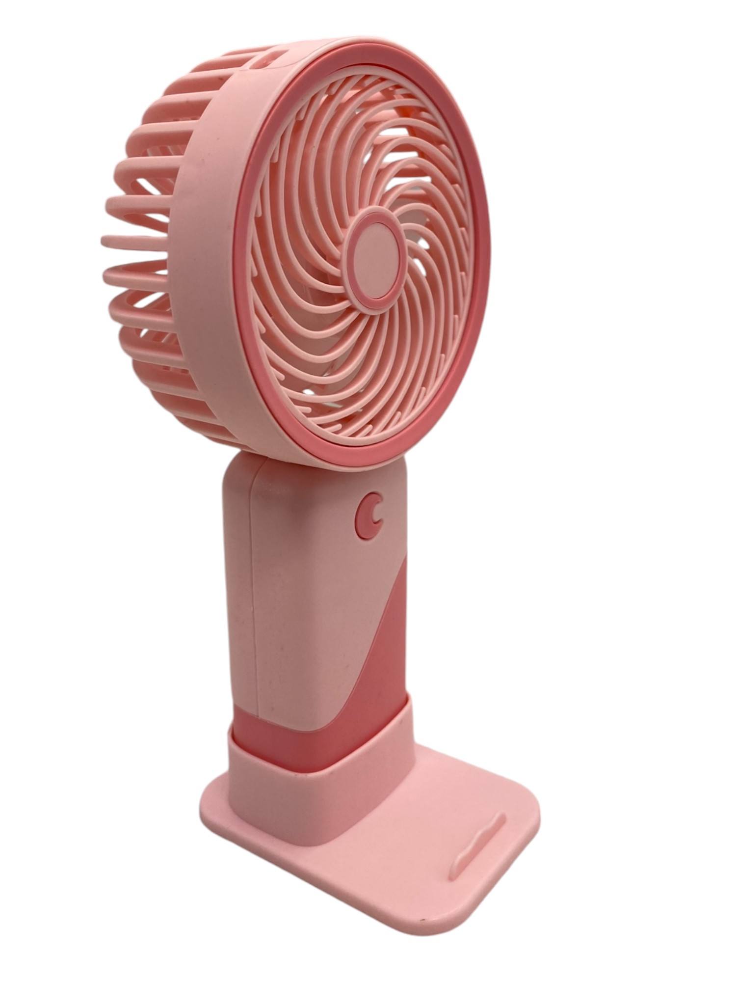 Rechargeable USB Mini Fan with Phone Stand - Pink