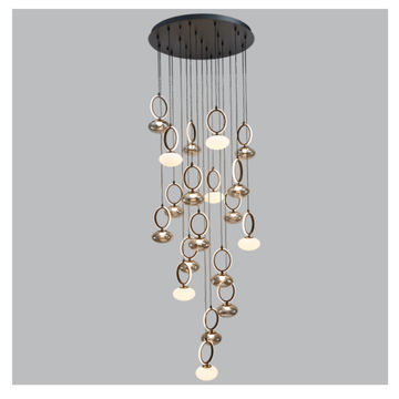 Aluminium and Clear Glass Wall Mount