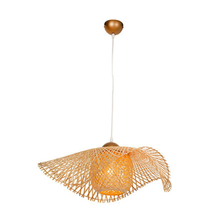 Cronus 650 Pendant Nature Woven Bamboo E27 1x60w