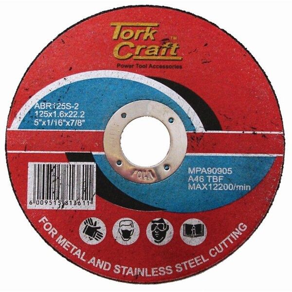 Cutting Disc Steel 125x1.6x22.2mm - 8 Pack