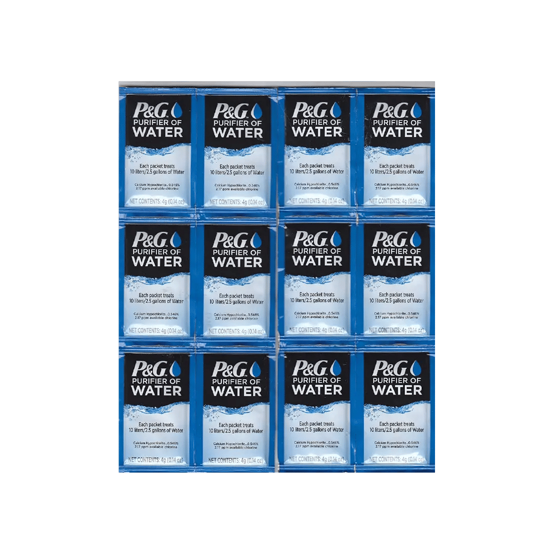 P&G Purifier of Water Portable Water Purifier Packets (12 Packets)