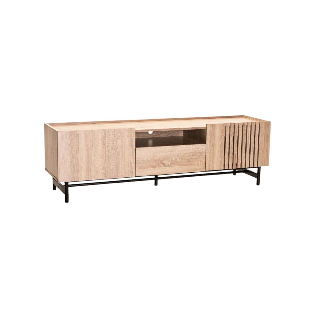 Vividitto - Courgette 160cm 2 Door 1 Drawer TV Unit