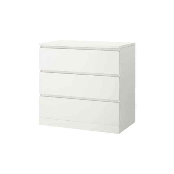 MALM chest of 3 drawers, White