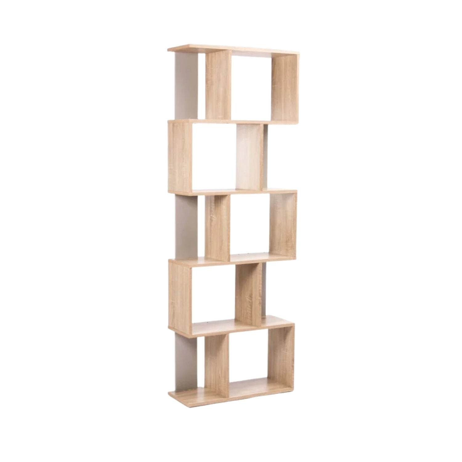 Light Oak 5 Shelf Storage Unit