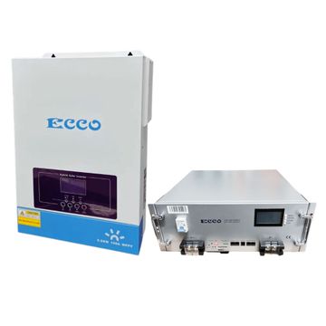 ECCO 5.5KW 48V 100A MPPT Hybrid Solar Inverter with 48V/100ah Lithium Battery