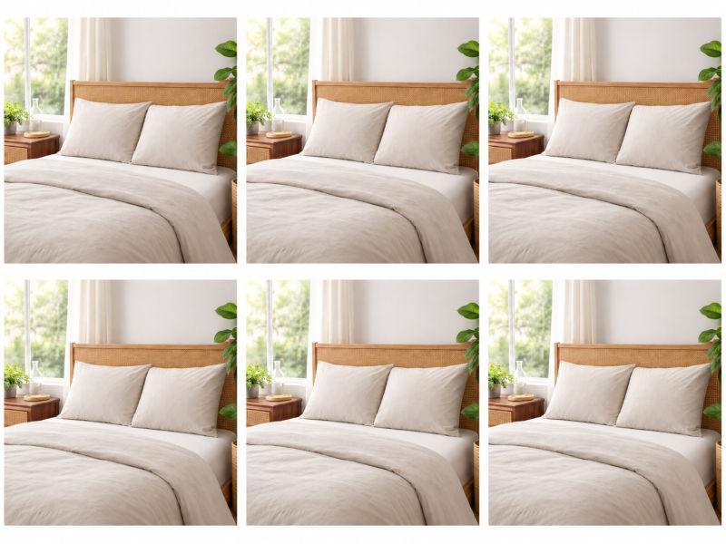 Hotel Collection - Ultra Soft, Breathable Pillow Cover Set - (06 Sets) - King - White Pepper