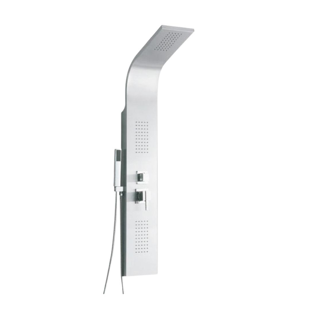 SHOWER PANEL CURV - 1400X200M MATT CHROME