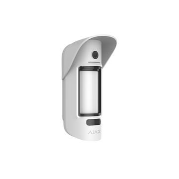 MotionCam Outdoor White (Phod) - wireless outdoor motion detector with visual alarm verification and Photo on Demand functionality.