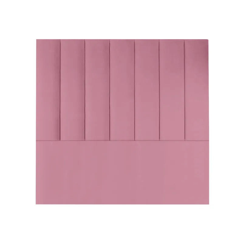 Maya Velvet Panel Headboard - Double  - Pink