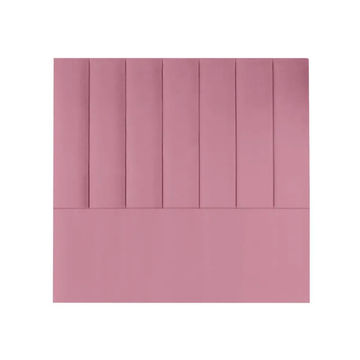 Maya Velvet Panel Headboard - Queen - Pink