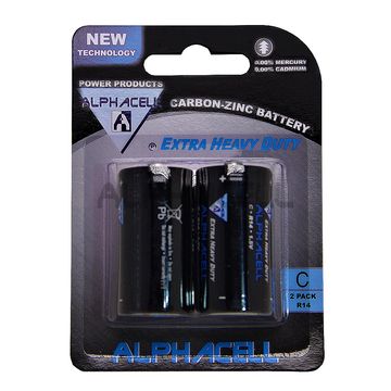 Zinc Carbon C - R14 2pc CARDED