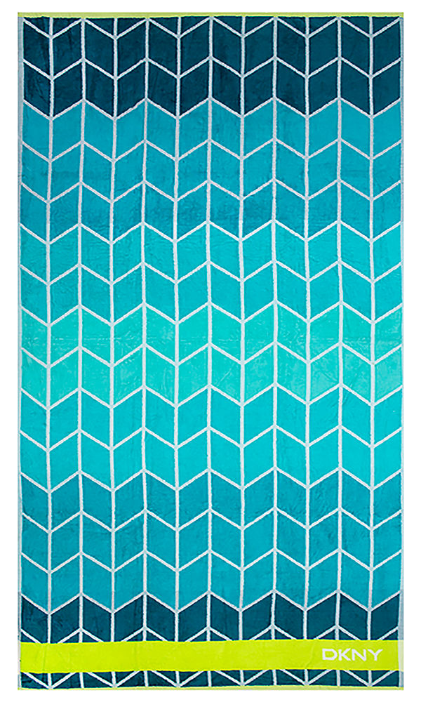 Beach Towel 0700 - Design 030 - 090x180cms - 738GMS - DKNY - Blue Atoll