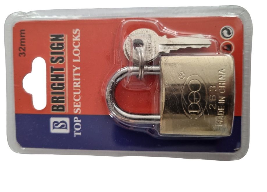 Padlock 32mm with 3 keys -