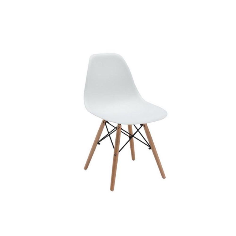 Emma wooden legs chair white