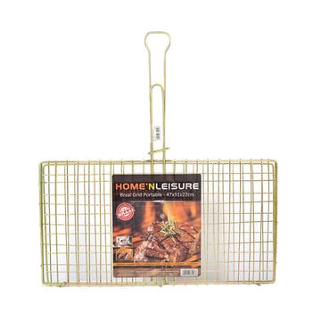 Braai Grid - Metal Fixed Handle - 41cm x 31cm - 3 Pack