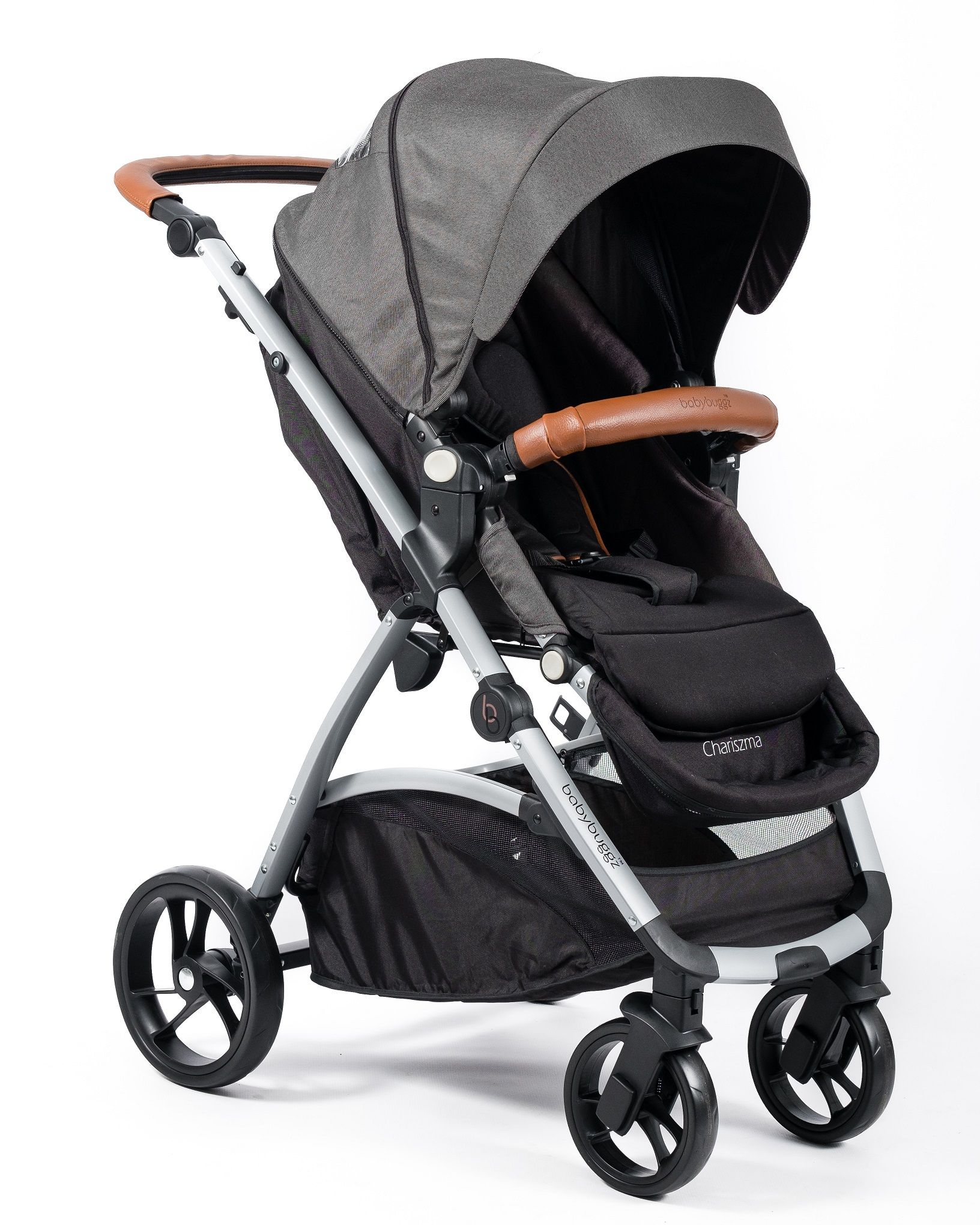Babybuggz Chariszma Charcoal Stroller Pram
