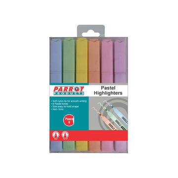 Marker Highlighter Pastel Assorted Pouch 6