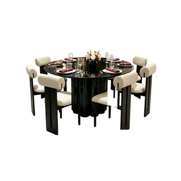 Modern round dining set