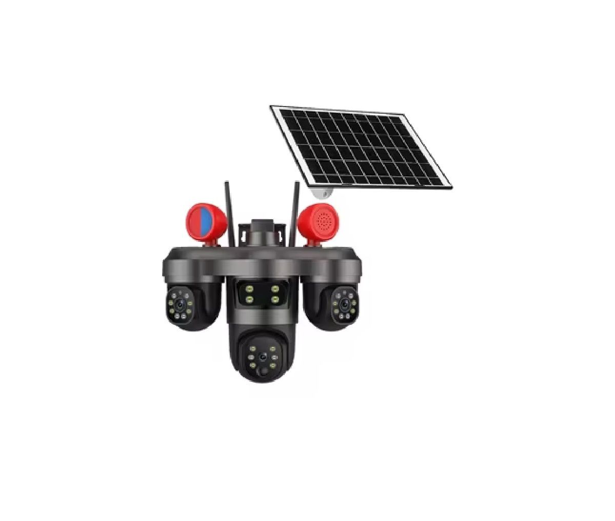 Solar-powered security camera