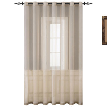 Matoc Designs Curtain - Mystic Voile - Taupe - Eyelet - 230cm W x 233cm H