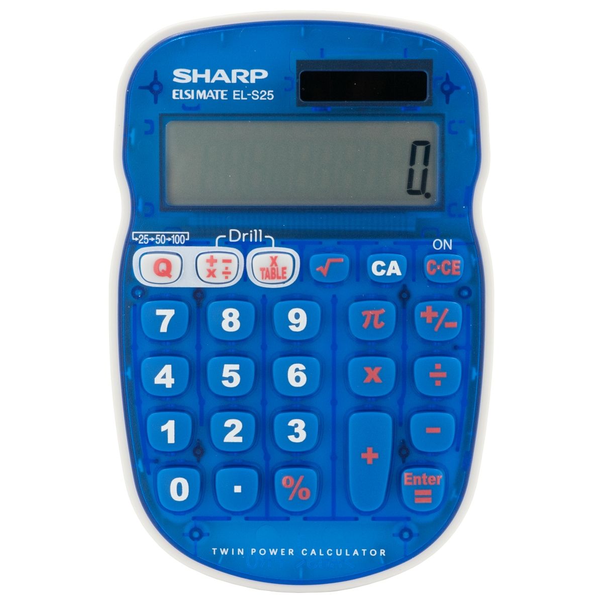 Sharp EL-S25 Blue Mental Maths Calculator