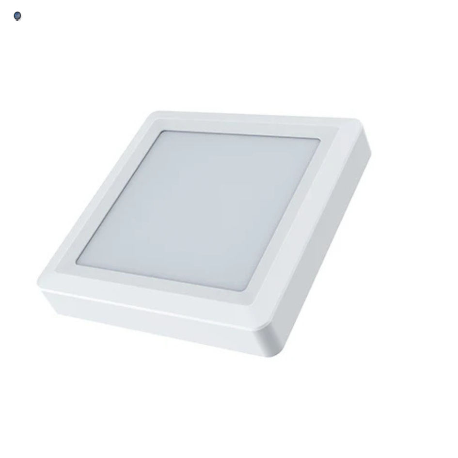 Square Recessed Polycarbonate with Antiglare Ring (Straight)