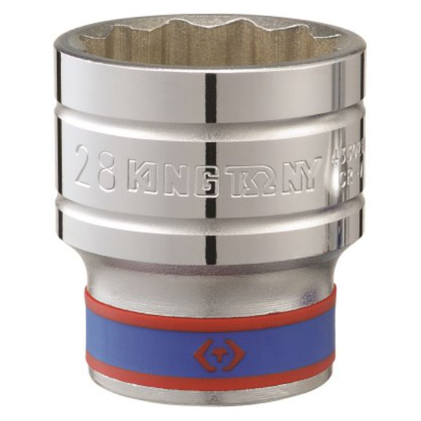 King Tony - Socket Standard 1/2" X 8Mm 12P - 4 Pack