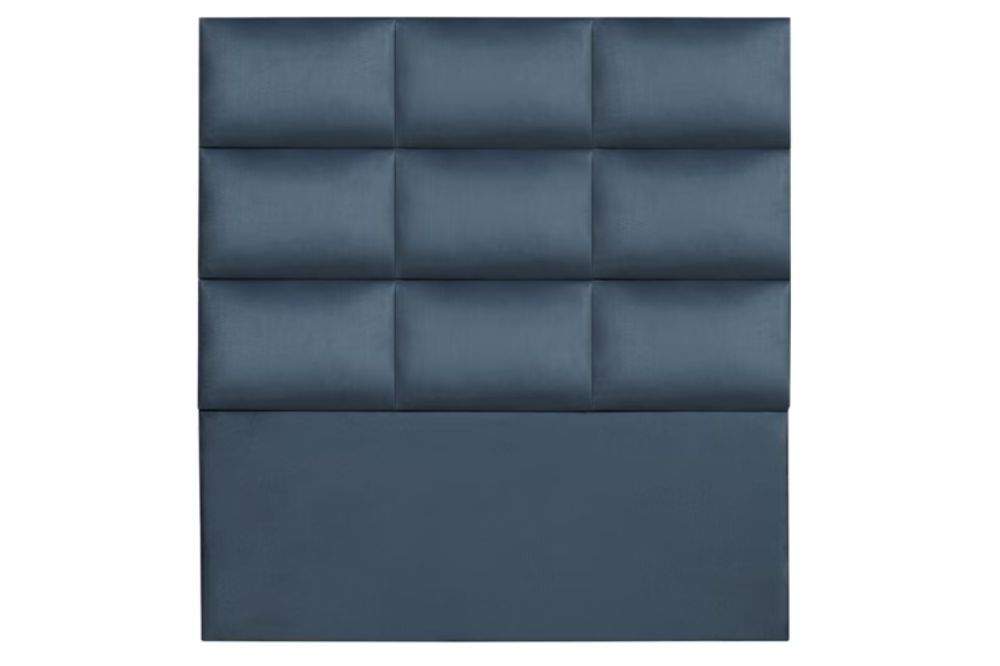 Blue Fabric Single Bed Headboard 97cm – Upholstered Bedroom Headboard