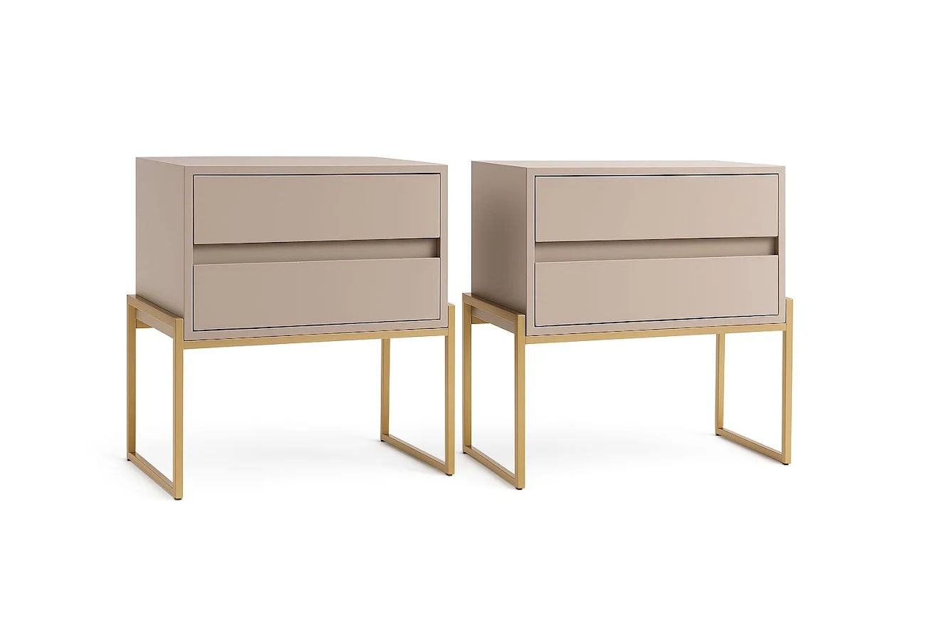 Contemporary Bedside Tables (Set of 2)