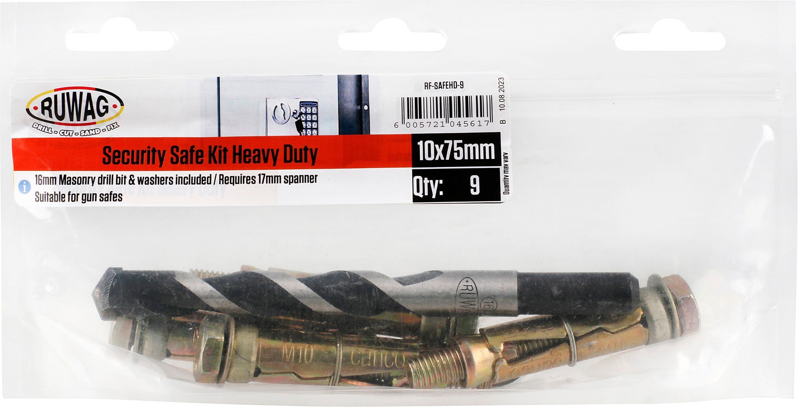 RUWAG Security Safe Kit Heavy Duty