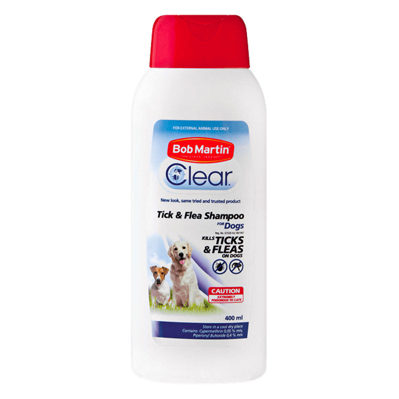 Bob Martin Pet Tick & Flea Dog Shampoo 400 Ml