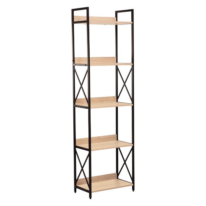 Everfurn Scandanavian Tall Bookcase