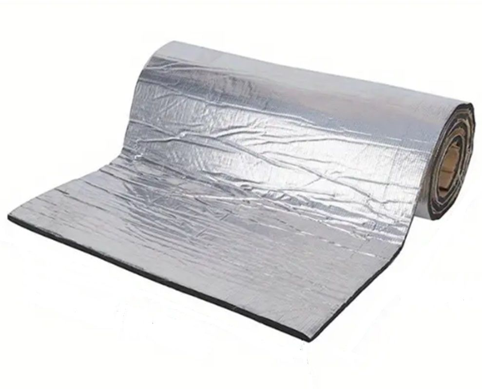 Premium Car Soundproofing Mat 200x50x0.5cm Silver