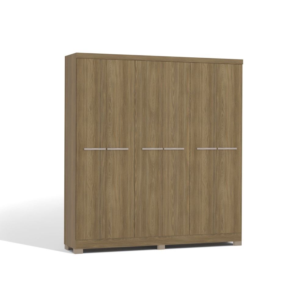 Hera 6 Door Wardrobe - Brown