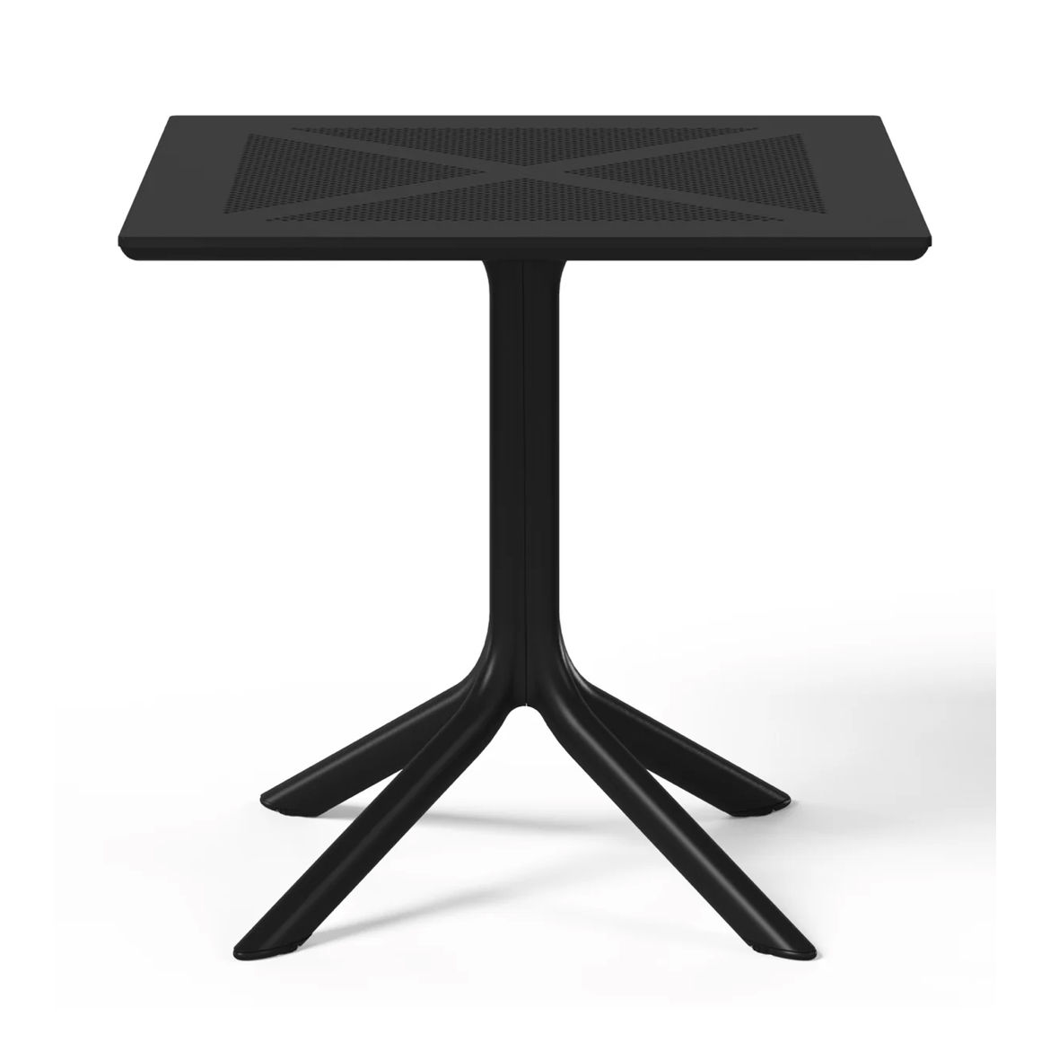 Modern Square PP Dining Table- BLACK
