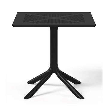 Modern Square PP Dining Table- BLACK